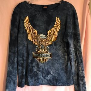 Harley Davidson blue top